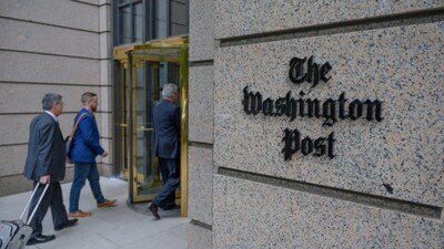The building of the Washington Post newspaper headquarter is seen on K Street in Washington DC. (AFP file photo)