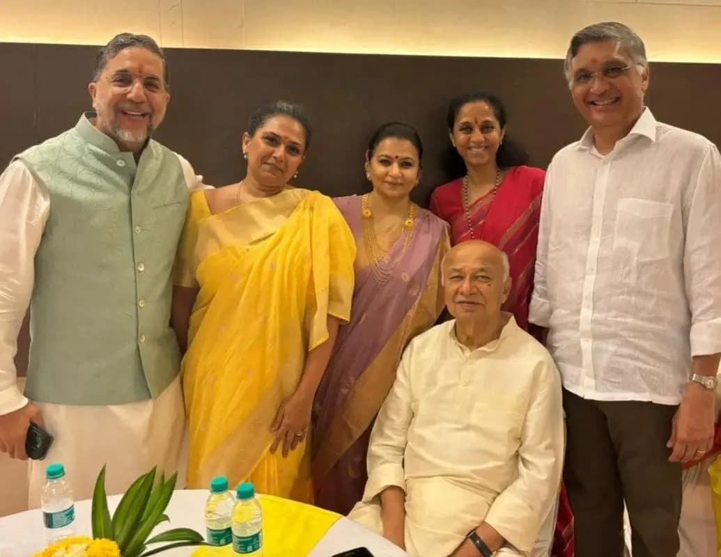 Congress leader Sushil Kumar Shinde’s daughter, Smruti Shinde, also shared a congratulatory post for the couple. Posting the same photograph, she wrote, “Congratulations…Revati Sule and Sarang Lakhanee,” while tagging Revati, Sarang and Vijay Sule.

