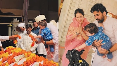 Sagarika Ghatge shared glimpses from her Kolhapur visit with husband Zaheer Khan and their son, as the family sought blessings at temples and a dargah, drawing praise for embracing spiritual harmony.