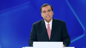 Mukesh Ambani was speaking in Mumbai at a Jio BlackRock fireside chat with BlackRock CEO Larry Fink.