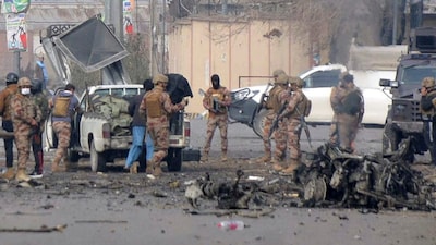 Pakistan Army soldiers at the site of Baloch militant attacks in Quetta. (Reuters)