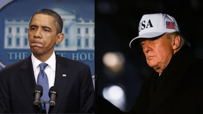 Left: Former US President Barack Obama; Right: US President Donald Trump (Credits: Reuters)
