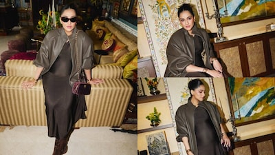 Sonam Kapoor Keeps It Chic In An Oversized Biker Jacket As She Hosts Kiran Desai