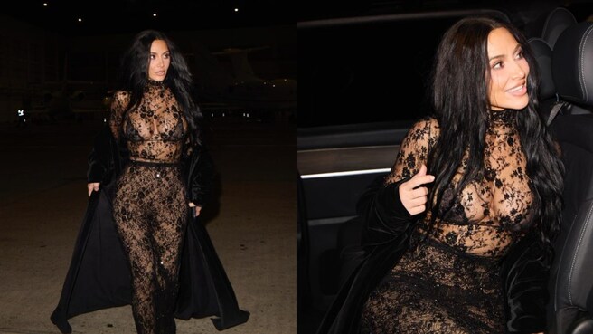 Kim Kardashian is in Paris and was spotted on a date with F1 driver Lewis Hamilton