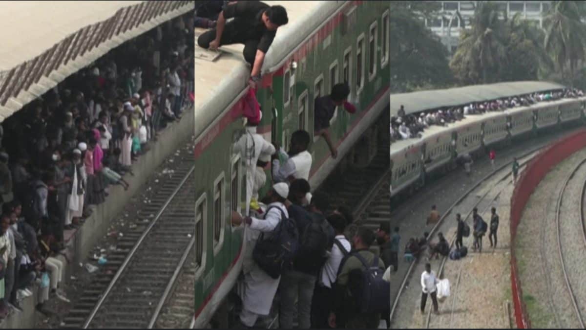 Bangladesh Train Stations Overflow As Voters Rush Home For February 12 Poll | Watch