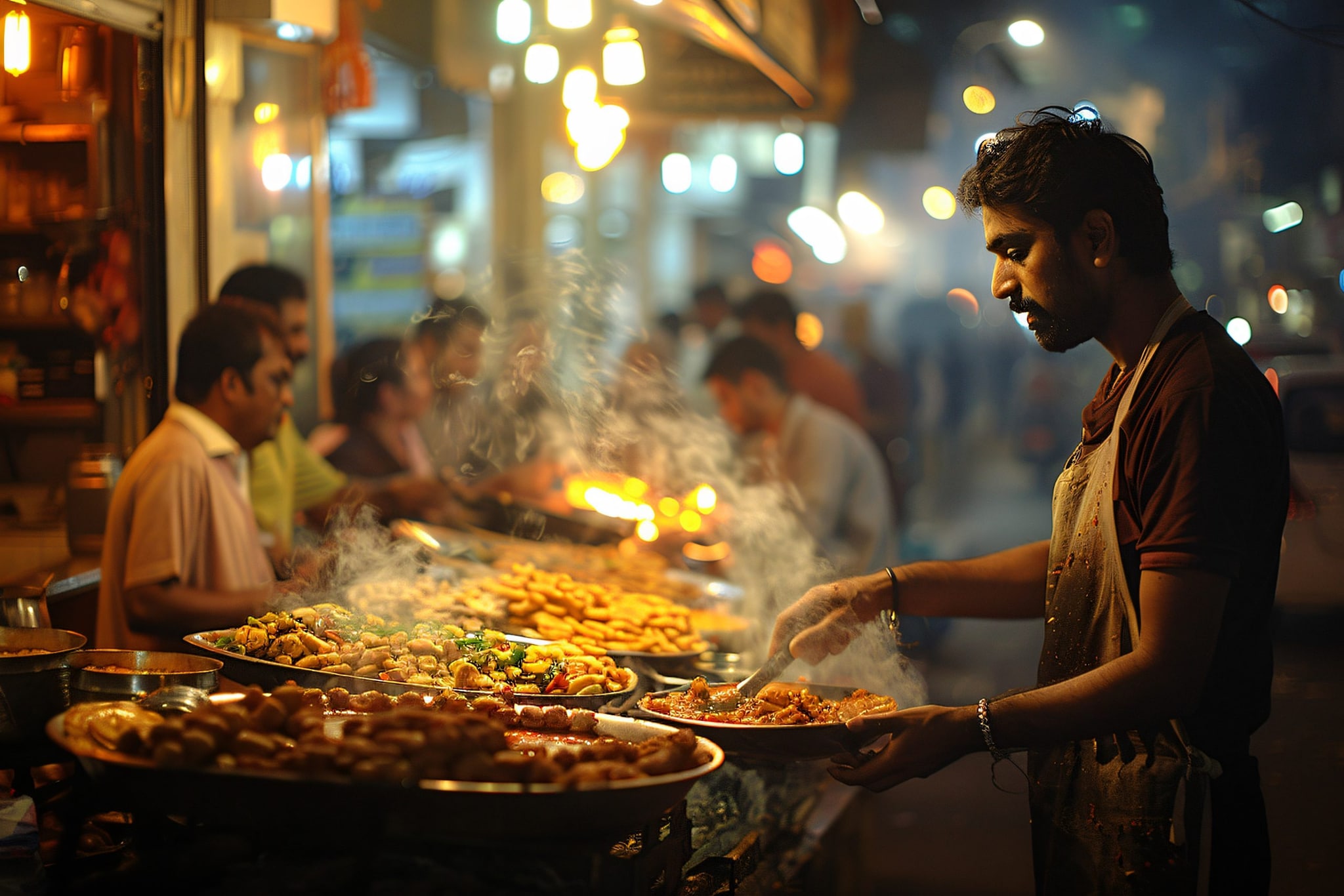 Beyond the monuments, Jodhpur’s food scene adds another layer to the experience. Street stalls serve up mirchi vadas, mawa kachoris, and refreshing lassi, making the exploration of the Blue City as much about taste as it is about sight. And when evening falls, rooftop cafés and terraces offer spectacular sunset views over the indigo skyline, with Mehrangarh Fort glowing golden in the background.