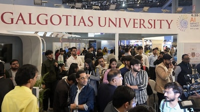 Galgotias University came under scrutiny for displaying a Chinese robotic dog. (PTI)