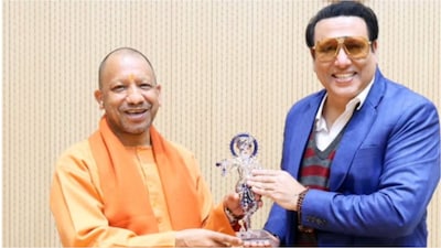 Govinda meets Yogi Adityanath.