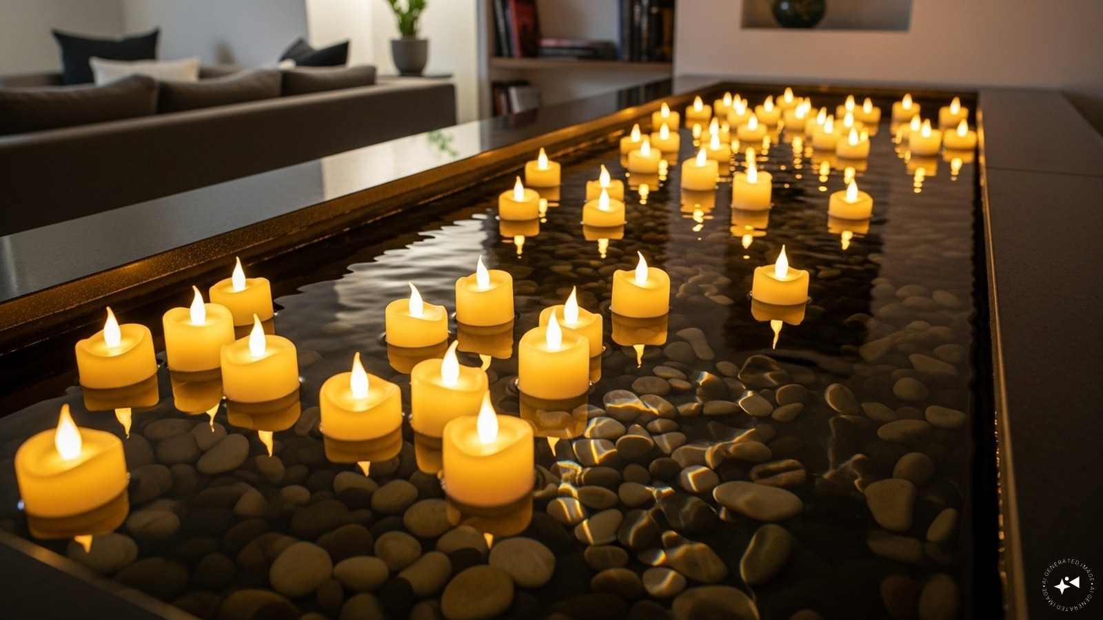 Floating LED Candles: Safe and magical, these battery-operated candles can be suspended from the ceiling or placed in water features. They provide a flickering, ethereal glow without any of the traditional fire hazards.