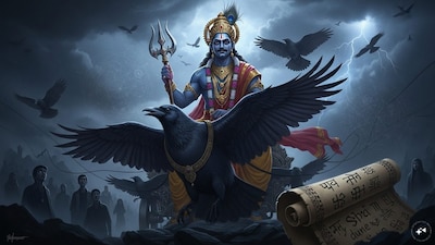 Shani is like a strict mentor that forces individuals to confront mistakes, practice patience, and rebuild on stronger foundation. (AI-generated image)