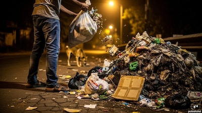 Individuals caught littering were fined Rs 500. The penalty has now been increased to Rs 2,000, significantly tightening enforcement. Over the last six. (Image: AI/Representational)
