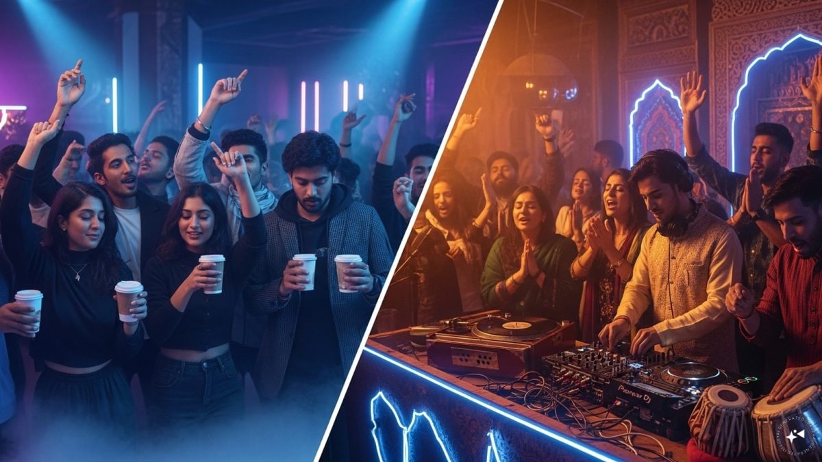 Karachi’s Sober Nights Vs Delhi’s Bhajan Clubbing: Inside The Trend Where Youth Dance With Coffee Cups, Not Alcohol