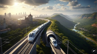 FM Nirmala Sitharaman announced a Mumbai-Pune high-speed rail corridor on Sunday. (AI generated for representation)