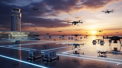 The runway will be equipped with ICAO CAT-II compliant lighting and modern navigational aids, allowing operations even in low visibility. (AI-Generated Image)