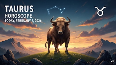Taurus Horoscope today: Astrological predictions by Chirag Daruwalla for vrishabha rashi on February 7 2026. (AI generated image)