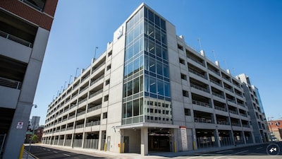 The newly constructed Multi-Level Car Parking stands out for its modern engineering and technological features, setting it apart from conventional structures. (AI Generated)
