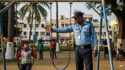 Inika Sharma, a 5-year-old with cerebral palsy, was denied access to a swing at Sunder Nursery in Delhi, sparking outrage and debate on inclusivity. (AI Image)