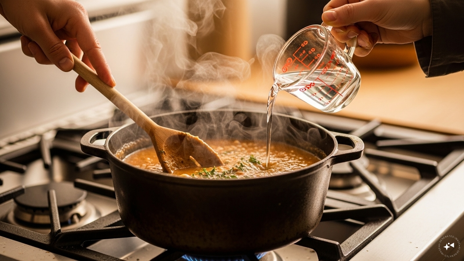 Cover and then cook on a low flame while stirring occasionally in between. Then add a splash of warm water if required. Cover and then cook on a low flame while stirring occasionally in between. Then add a splash of warm water if required.
