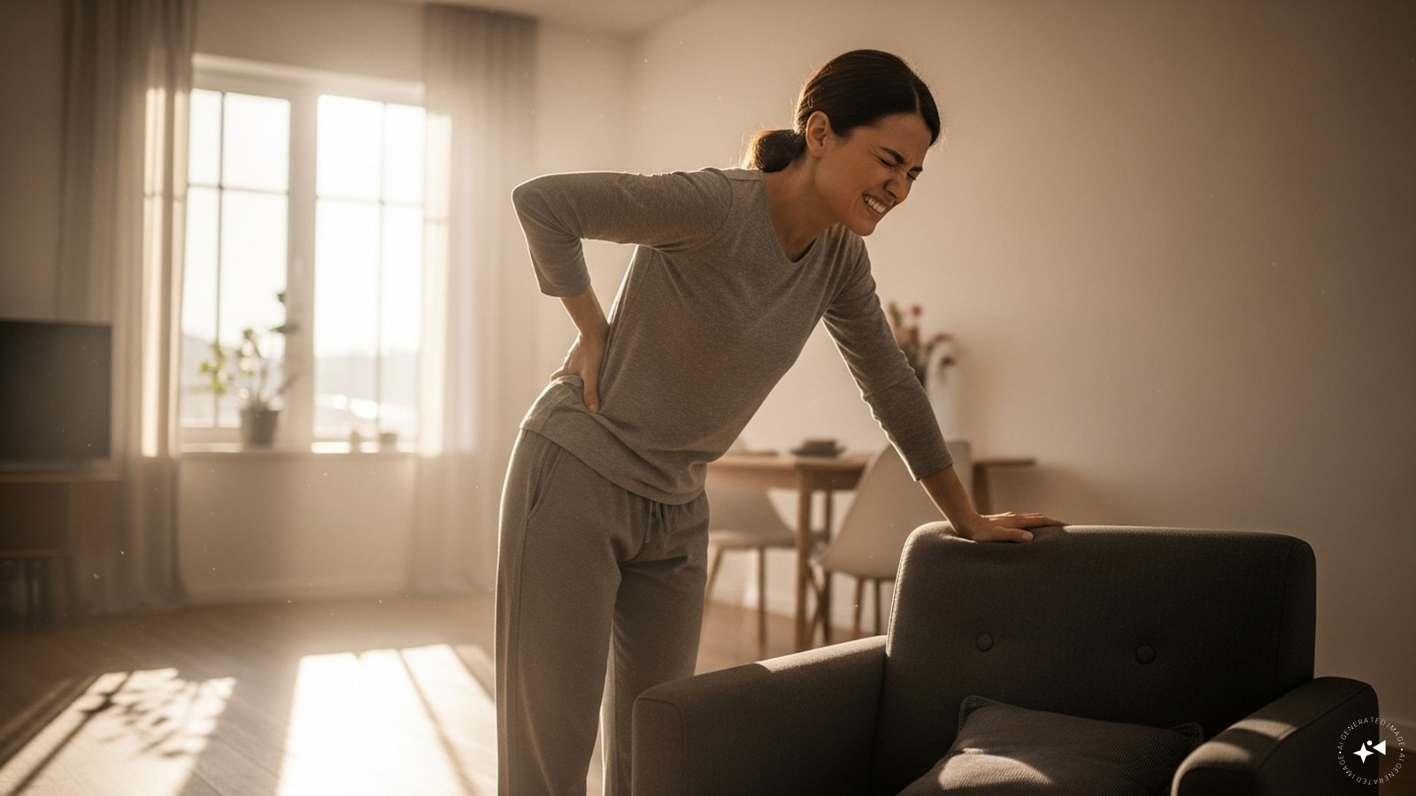 Low back pain: Continuous low back pain or cramps may be due to pressure or inflammation in the pelvic region. While it is common for other reasons, when combined with bleeding or other symptoms, it could indicate an underlying endometrial problem. Low back pain: Continuous low back pain or cramps may be due to pressure or inflammation in the pelvic region. While it is common for other reasons, when combined with bleeding or other symptoms, it could indicate an underlying endometrial problem.