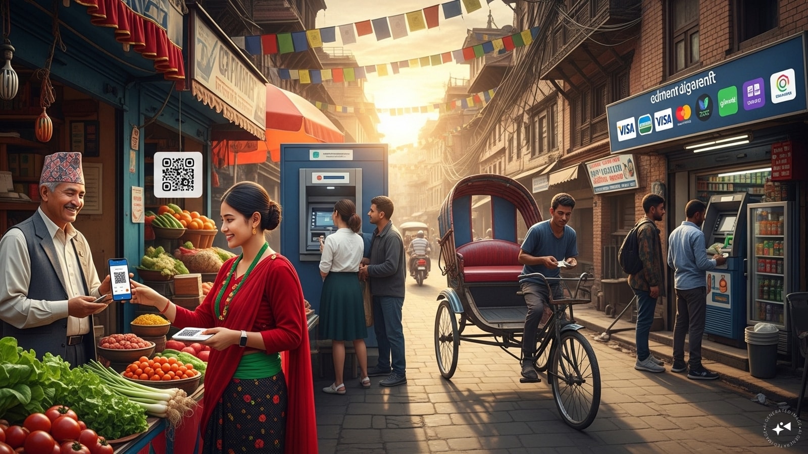 NPCI partnered with Nepal’s Fonepay network to enable UPI payments, following bilateral financial cooperation talks in 2022. (AI-generated image used for representation) NPCI partnered with Nepal’s Fonepay network to enable UPI payments, following bilateral financial cooperation talks in 2022. (AI-generated image used for representation)