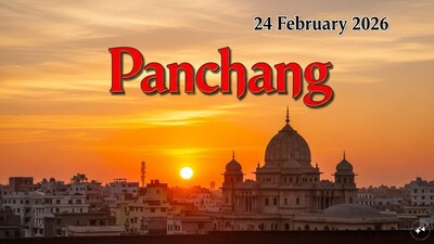 Aaj Ka Panchang, February 24, 2026: Tithi, Muhurat and Rahu Kaal. (AI generated image)