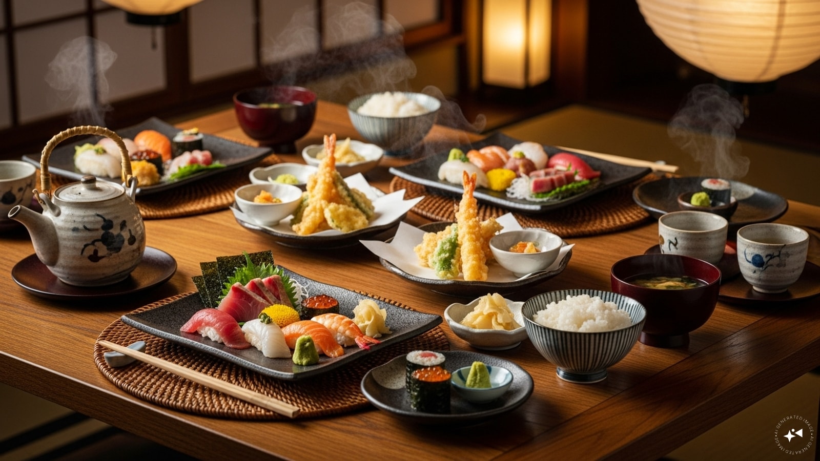 The couple kicked off their wedding celebrations with a sophisticated Japanese dinner for their guests. The couple kicked off their wedding celebrations with a sophisticated Japanese dinner for their guests.