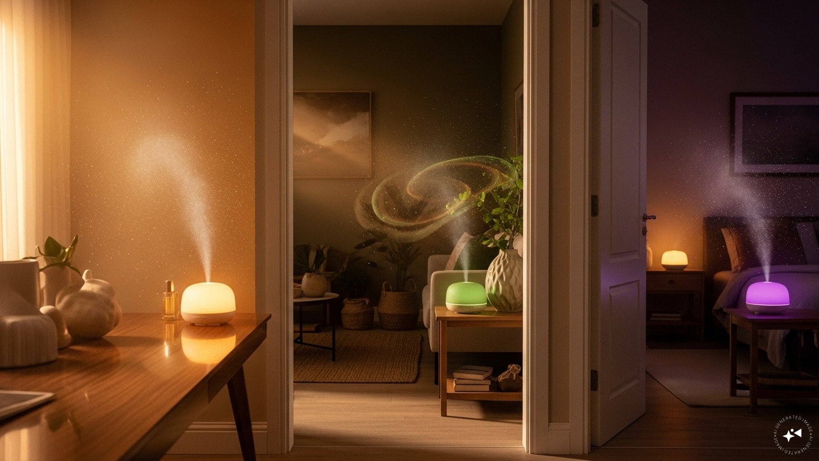 Scent-Mapped Zones: Use diffusers to create different "scent journeys" in each room. A calming lavender entryway and a spicy sandalwood dining area provide a sophisticated sensory experience that guides your partner home.