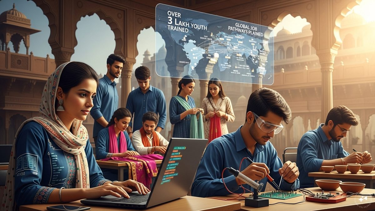 Centre And Rajasthan Review Skilling Push; Over 3 Lakh Youth Trained, Global Job Pathways Planned