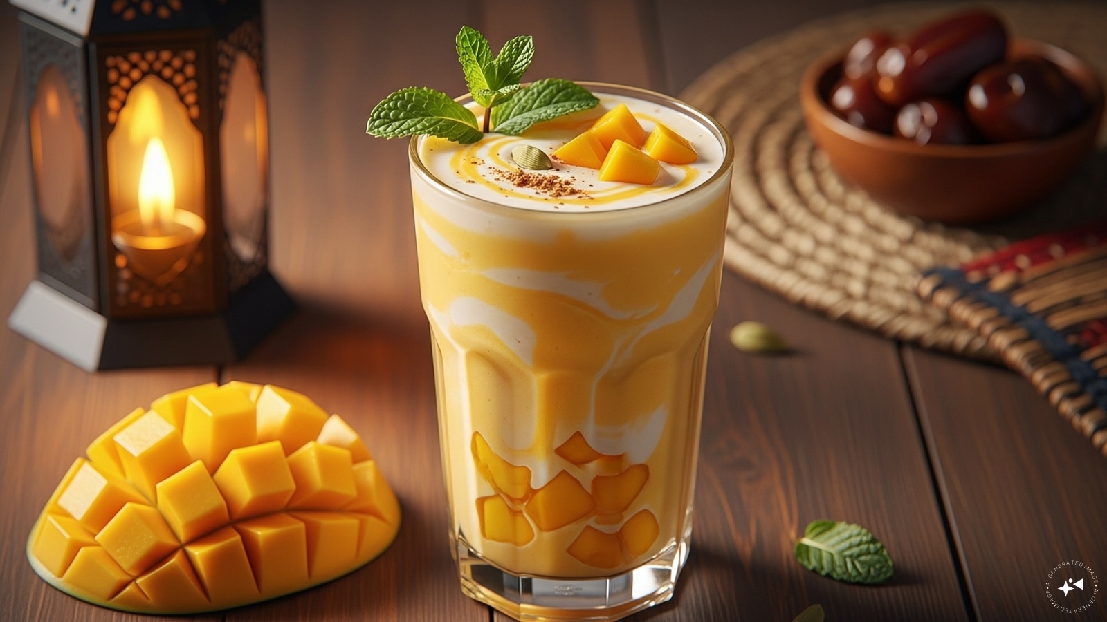  Mango Lassi: A creamy blend of ripe mangoes, yogurt, and a hint of cardamom, mango lassi is both delicious and nourishing. It aids digestion, replenishes energy, and offers a tropical twist to your Iftar, making it a crowd-pleasing and refreshing option.