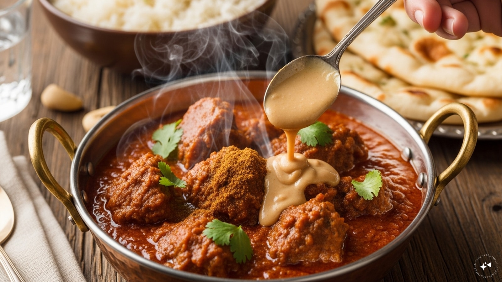 Add in cashew paste and garam masala from the top. Simmer for 5 more minutes. Add cream if required and garnish with freshly chopped coriander and serve hot with naan or rice. Add in cashew paste and garam masala from the top. Simmer for 5 more minutes. Add cream if required and garnish with freshly chopped coriander and serve hot with naan or rice.