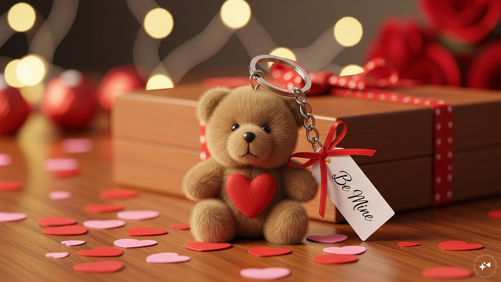 Teddy Keychain or Mini Plush: For a subtle yet sweet gesture, gift a mini teddy keychain. It’s portable, cute, and keeps your love close wherever they go.
