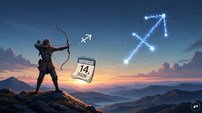 Sagittarius Horoscope Today: Astrological predictions by Chirag Daruwalla for dhanu rashi on February 14 2026. (AI generated image)