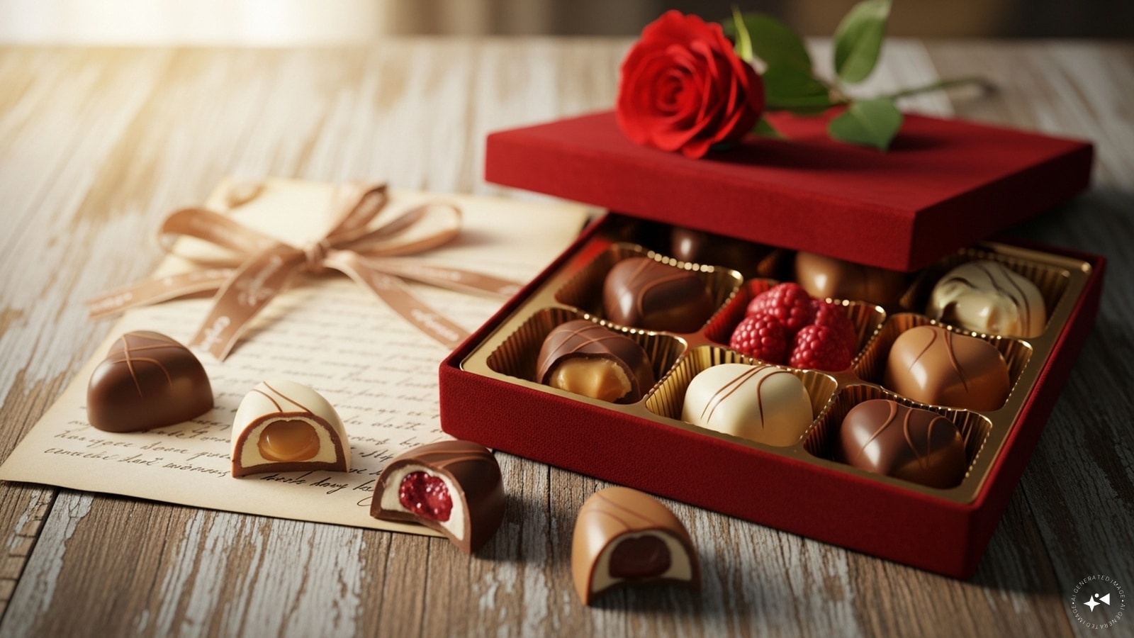  Filled Chocolate Hearts: Filled chocolate hearts symbolize love in its sweetest form. With creamy centers and charming shapes, they make a classic romantic gift. Perfect for expressing affection when words fall short and emotions need a delicious, heartfelt gesture on Chocolate Day moments.