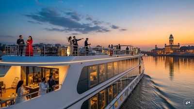 While the upper deck will have an open restaurant, the lower deck will have a conference hall, VIP lounge and digital screens. (Image: AI generated)