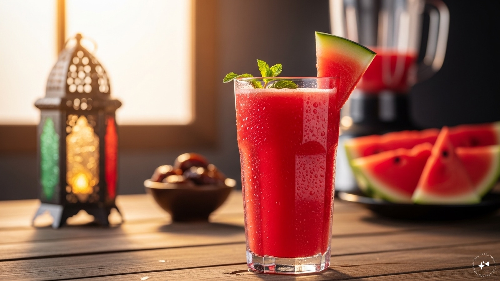  Watermelon Juice: Freshly blended watermelon juice is naturally sweet and packed with water and electrolytes. Its hydrating properties help restore fluids lost during the day, while the natural sugars provide a gentle energy boost without making you feel heavy after Iftar.