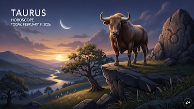 Taurus Horoscope today: Astrological predictions by Chirag Daruwalla for vrishabha rashi on February 9 2026. (AI generated image) 
