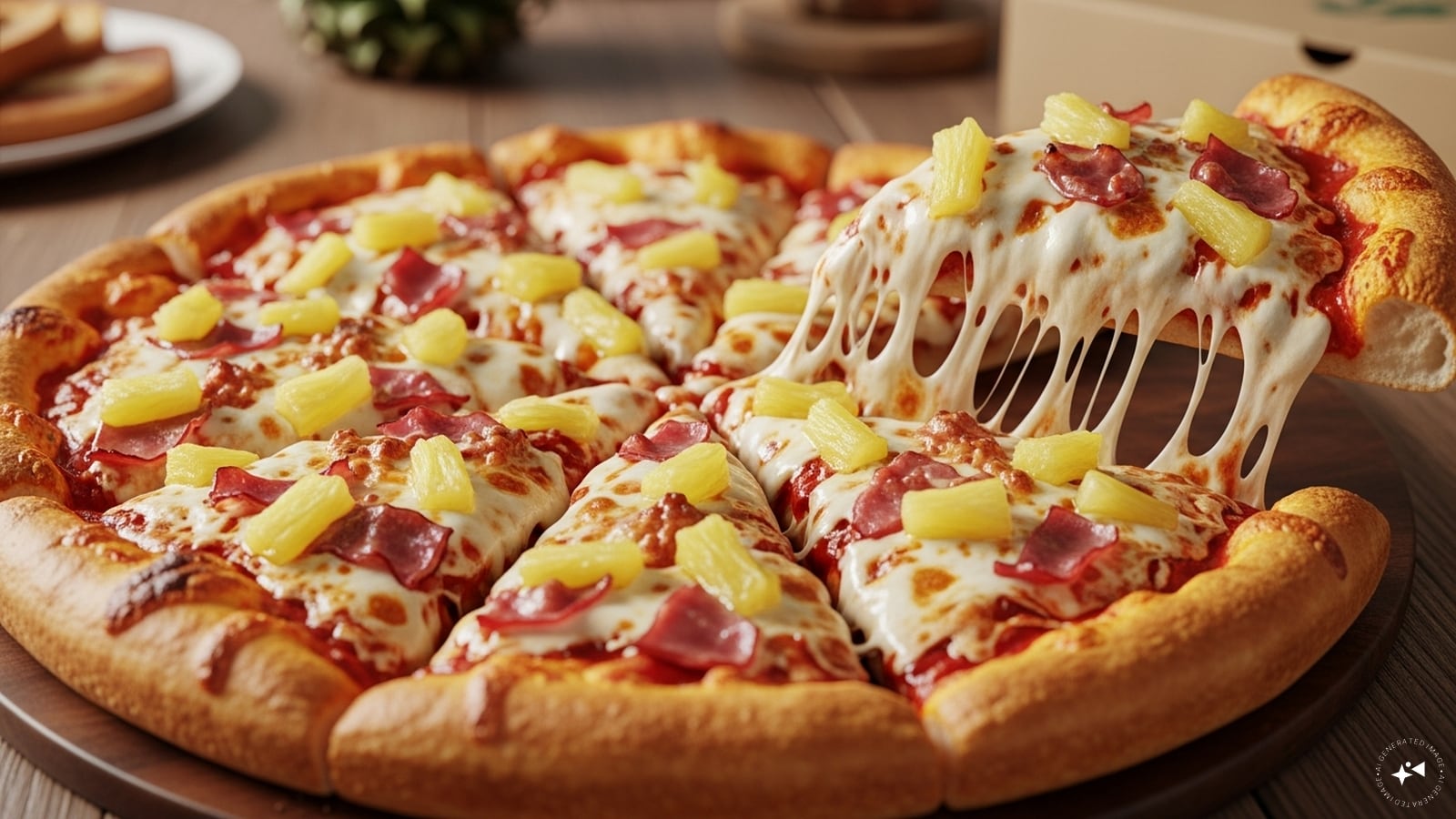 Hawaiin Pizza: Ham and pineapple pizza, often credited to Italy, actually originated in Toronto, Canada. Mid-20th-century sweet-savory trends made canned pineapple popular, sparking debates and cementing its fame as a controversial “Italian” export. Hawaiin Pizza: Ham and pineapple pizza, often credited to Italy, actually originated in Toronto, Canada. Mid-20th-century sweet-savory trends made canned pineapple popular, sparking debates and cementing its fame as a controversial “Italian” export.