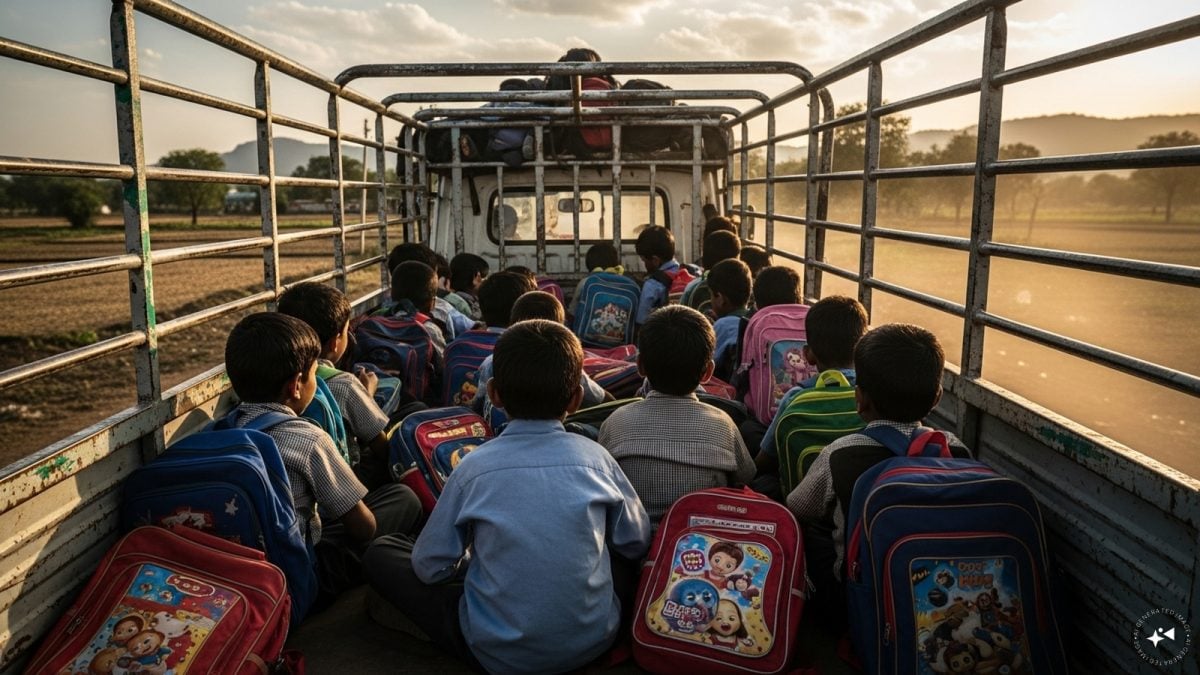 Students Taken On Excursion In Goods Vehicles In Dakshina Kannada, Parents Allege Negligence