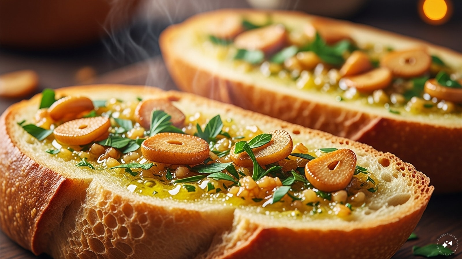 Garlic Bread: Traditional Italian bruschetta uses toasted bread, raw garlic, and olive oil, but the buttery garlic bread popular worldwide stems from French techniques, later embraced by Italian-American restaurants alongside pasta. Garlic Bread: Traditional Italian bruschetta uses toasted bread, raw garlic, and olive oil, but the buttery garlic bread popular worldwide stems from French techniques, later embraced by Italian-American restaurants alongside pasta.