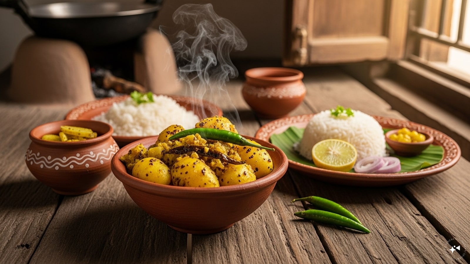 Aloo Posto (West Bengal): A staple in Bengali households, this comforting dish pairs potatoes with a thick, nutty paste of poppy seeds (posto). Cooked in pungent mustard oil with green chilies, it offers a delicate balance of earthy flavours and a creamy, satisfying texture.