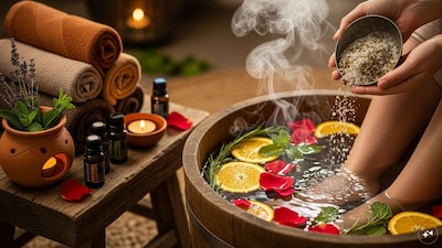 Turn your bathroom into a spa with this mineral-rich foot soak.