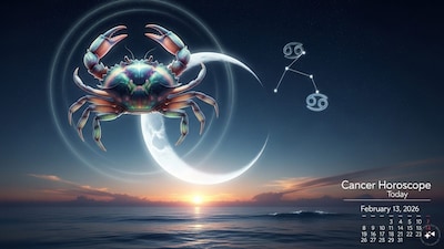 Cancer Horoscope Today: Astrological predictions by Chirag Daruwalla for kark rashi on February 13 2026. (AI generated image) 