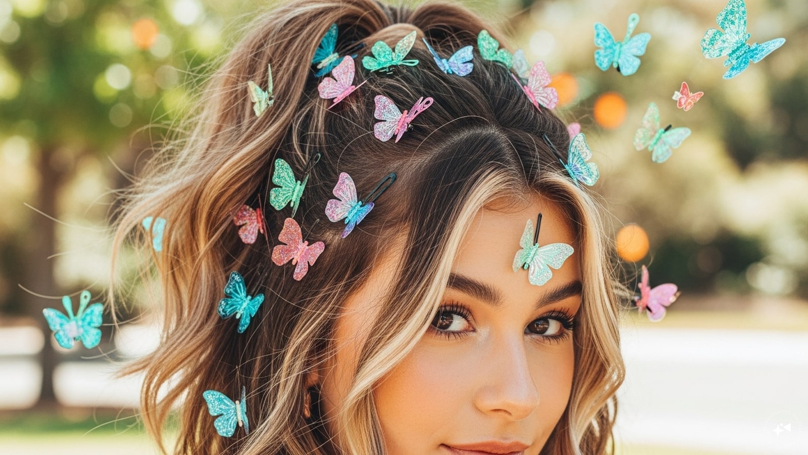  Butterfly Clips: Butterfly hair clips, an iconic early 2000s accessory, have resurfaced as a playful hair trend. Small, colourful, and whimsical, they add a nostalgic touch to braids, half-up styles, or loose hair, making any outfit instantly more fun and youthful.