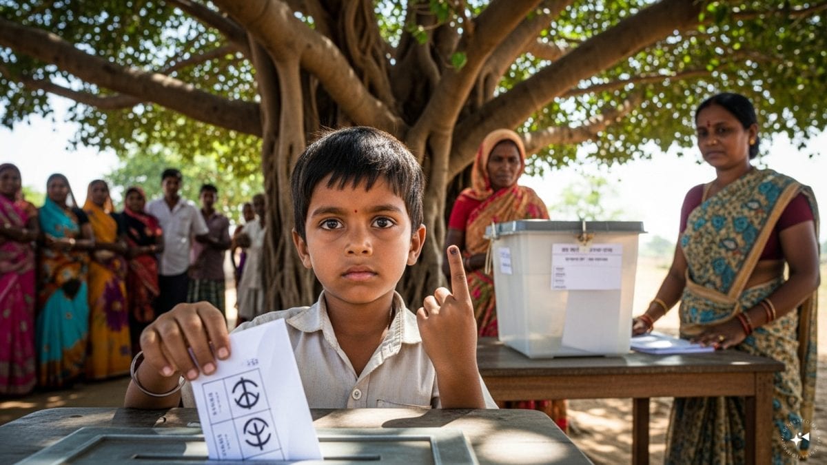 Viral Video In Maharashtra Zilla Parishad Polls Shows Minor Boy Allegedly Casting Vote