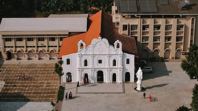 Founded by the Jesuits in 1565, the church was rebuilt in 1597.