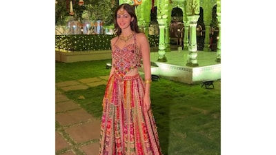 Ananya Panday at a recent wedding function 
