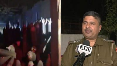 Left: Image from the spot; Right: Ravindra Naruka, SHO, Vishwakarma Police Station