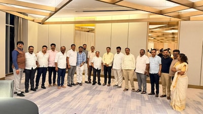 Under the guise of an early birthday celebration for Magadi MLA HC Balakrishna, a significant cohort of influential ministers and legislators convened at a private hotel. (News18)