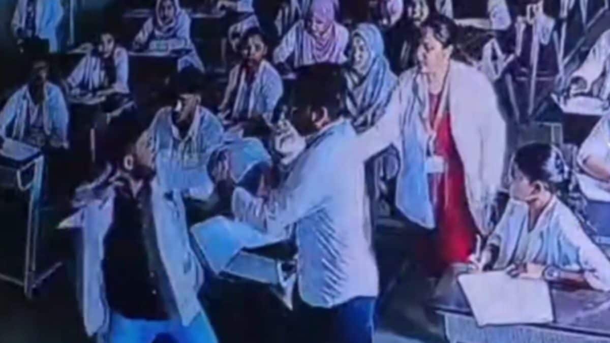 Karnataka Student Caught Cheating During Exam, Then Punched Invigilator | Video