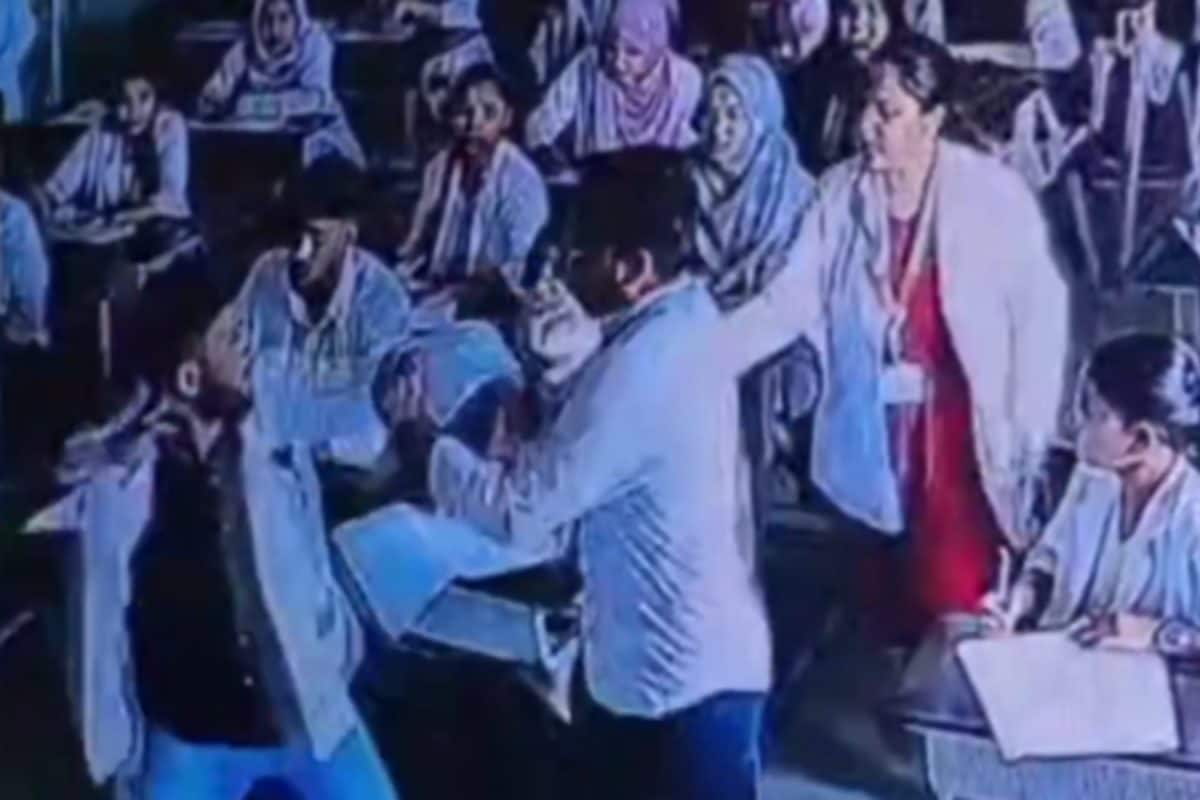 Karnataka Student Caught Cheating During Exam, Then Punched Invigilator | Video